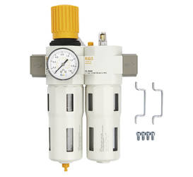 Air Pressure regulator with water separator and air lubricator. 1" MAXI RQS