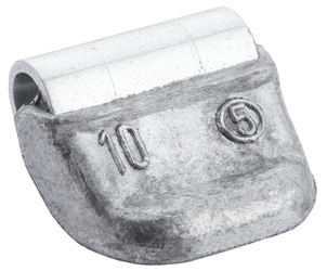 Clip-on lead (Pb) 10g weights for steel wheels Fivestars