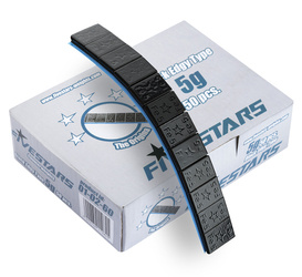 Fivestars adhesive weights - Edgy BLACK - 12x5g - 50 strips