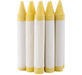 Marking chalk - yellow waxed REDATS - 12pcs