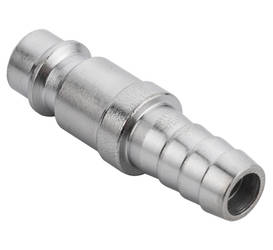 Quick coupler plug for 9 mm air hose