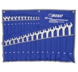 Ring-ended spanners - BOXO, 6-32mm 26 pcs