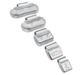 SET 500pcs. Zinc Counterweights to FIVESTARS steel rims 5-25g