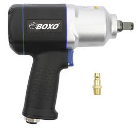 Set impact wrench for tyres BOXO 1280Nm 1/2"" + 1/4"" plug connector