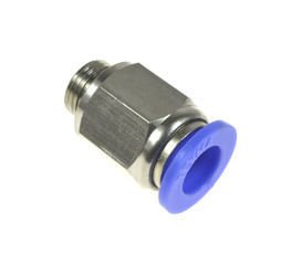 Straight connector for 6 mm hose 1/8" thread
