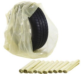 Tire bag yellow 62cm - 100 pcs.