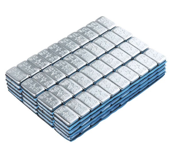Adhesive wheel weights zinc-plated FS 5G Round 480 pcs with a wide tape