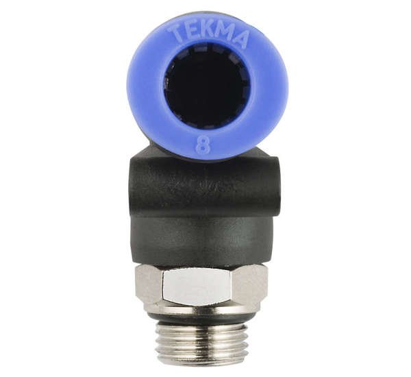 Angle hose connector 8 mm Thread 1/8