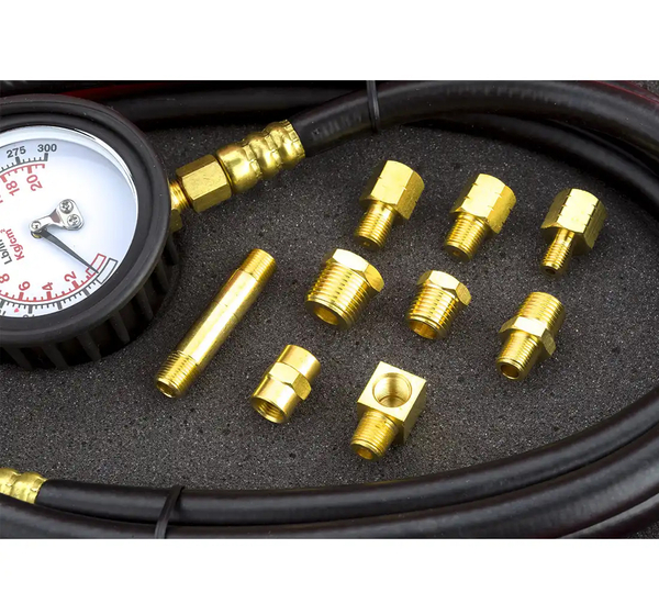 BOXO oil pressure tester, with pressure gauge