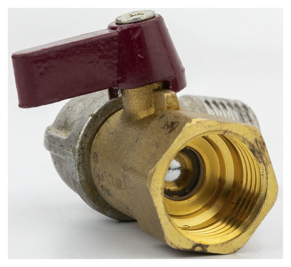Ball valve with elbow 1/2" nipple REDATS D200