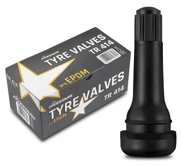 Black valve TR 414 - 100 pcs FS PRO EPDM