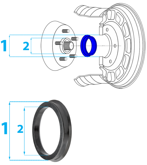 Centering ring 56.5/54.1 - No. 0