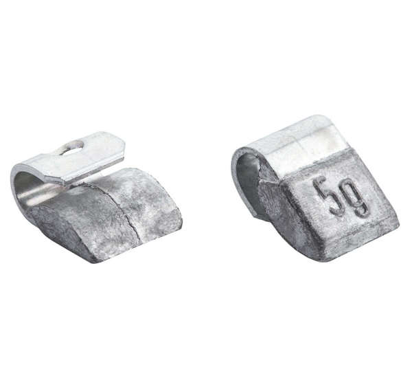 Clip-on lead (Pb) 5g weights for steel wheels Fivestars