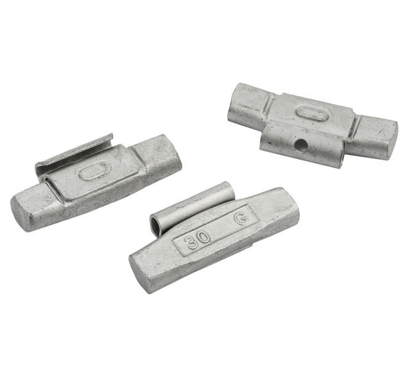 Clip-on weights Fivestars - steel rims- FE - 30g - 100 pcs