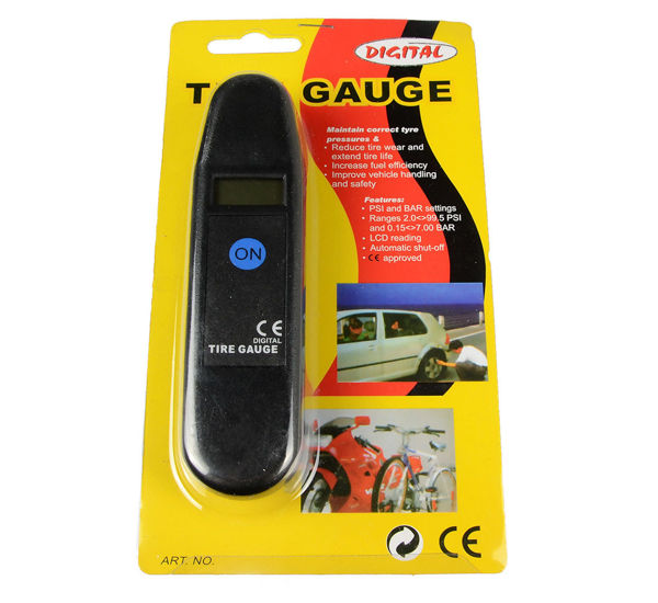 Electronic tyre pressure gauge BAR PSI - REDATS