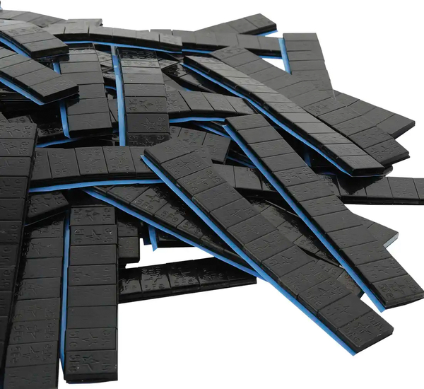 Fivestars adhesive weights - Edgy BLACK - 12x5g - 400 strips