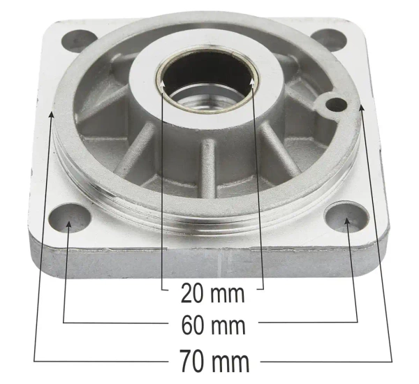 Front cover of the actuator of the 3D attachment