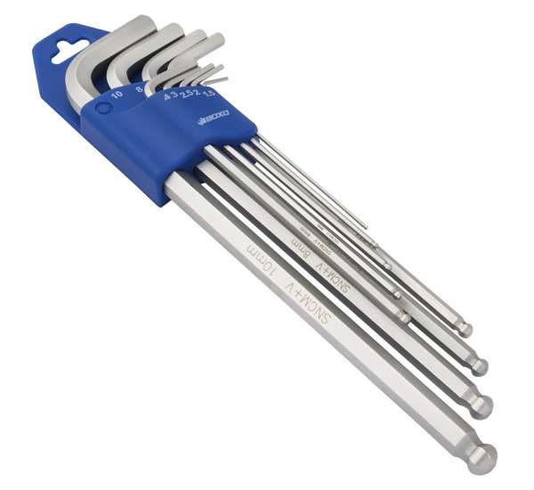 Hex key - BOXO, 9 pcs. 235mm