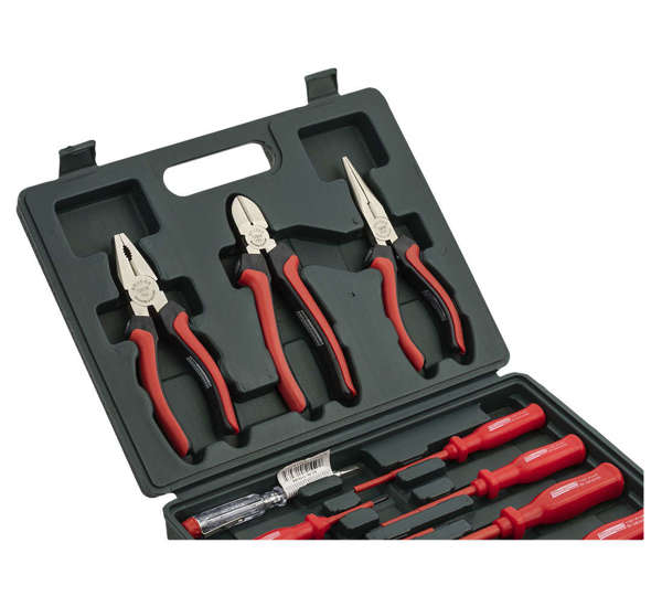 Insulated screwdrivers flat/transverse + pliers Mannesmann 11el.