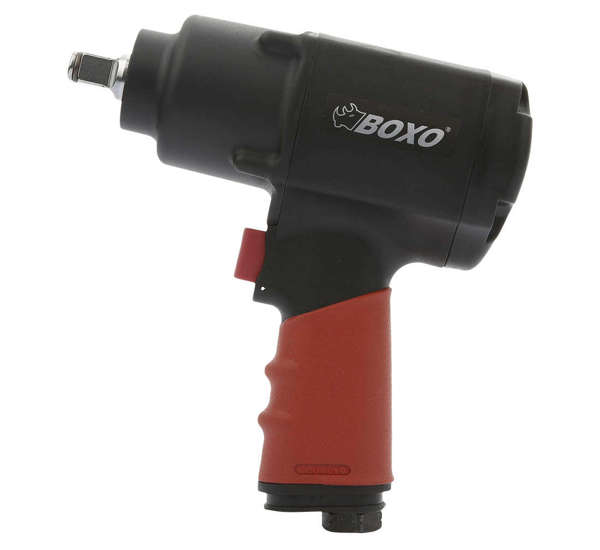 KIT Pneumatic Impact wrench for tyres BOXO 1356Nm Black&Red 1/2"" + 1/4"" plug connector
