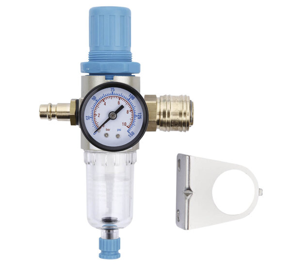 KIT Regulator with pressure gauge Air water separator REDATS filter P-700 1/2" STD + plug + quick coupling