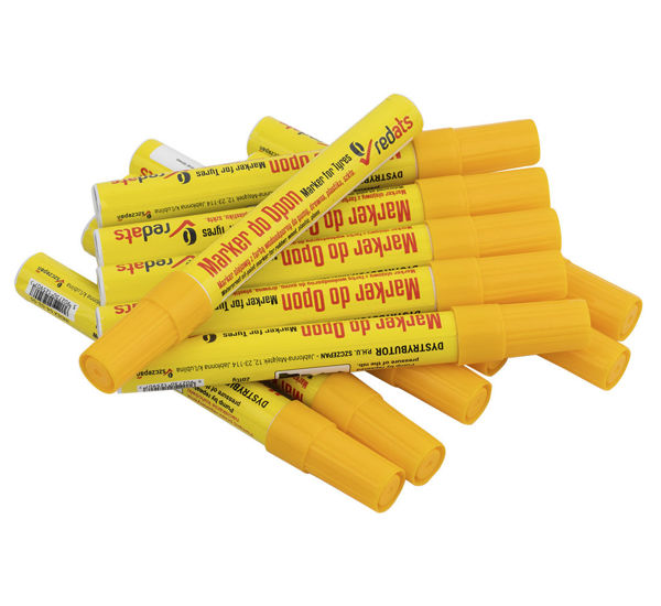Oil marker for tires REDATS- yellow - 12 pcs