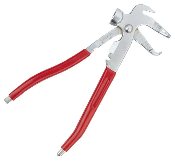 Pliers for clip-on weights, chrome