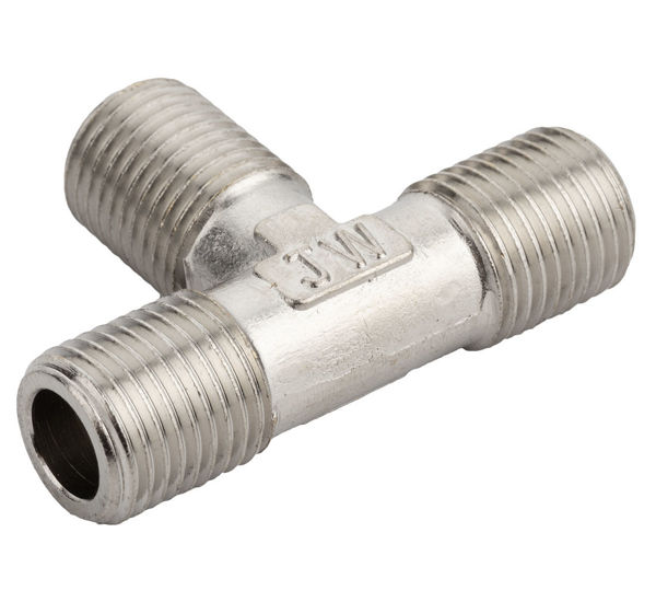 Pneumatic T-piece Male Thread Splitter 1/4"