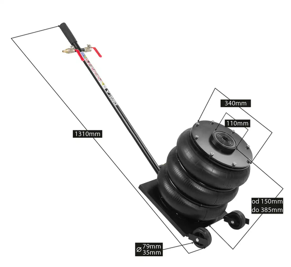 Pneumatic air jack REDATS 4.5T