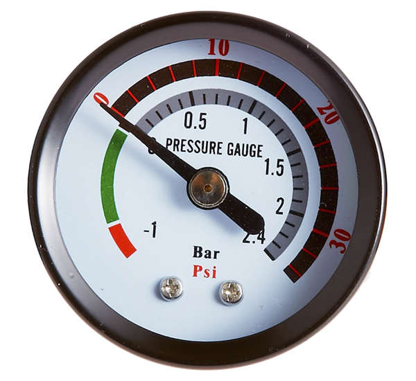 Pressure gauge of the REDATS D-150 Ejector Scale from -1 to +2.4 bar