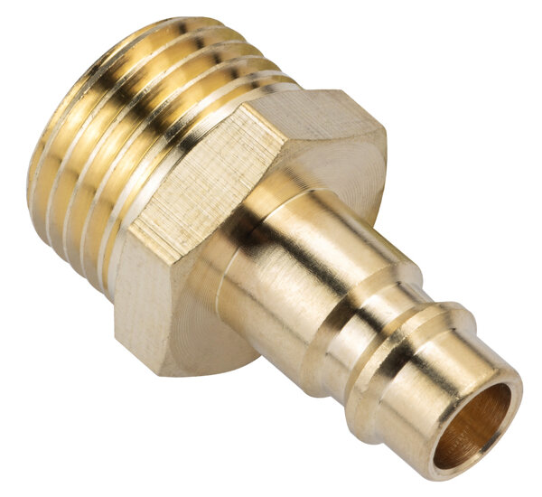 Quick coupler plug - male thread - 1/2