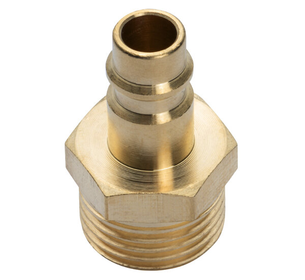 Quick coupler plug - male thread - 1/2