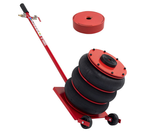 Red Pneumatic air jack - REDATS 4,5T + Overlay 3 cm