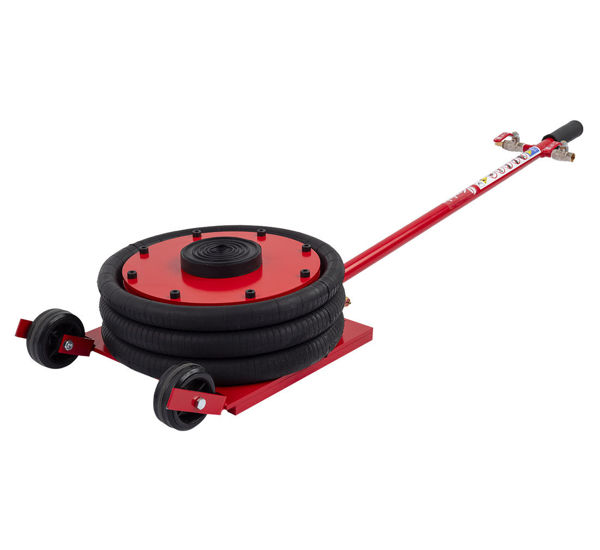 Red Pneumatic air jack - REDATS 4,5T + Overlay 3 cm