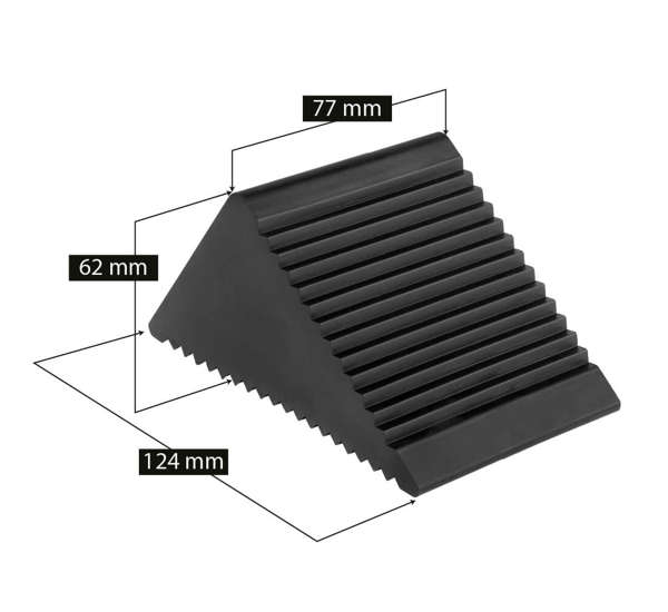 Rubber chocks under the wheel 105mm 2 pieces