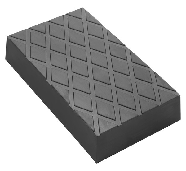 Rubber pad for trolley jacks 210 x 120 x 40mm full