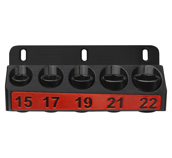 Socket cap holder 15, 17, 19, 21, 22