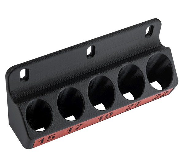 Socket cap holder 15, 17, 19, 21, 22