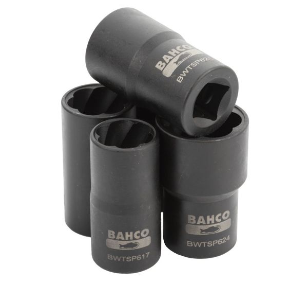 Sockets for damaged nuts BAHCO - 5 pcs
