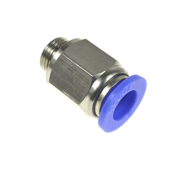 Straight connector for 6 mm hose 1/8" thread