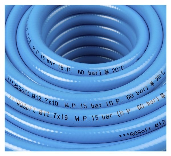 Straight hose RQSoft Polyurethane Pneumatic 12.7 x 19mm - 50 m