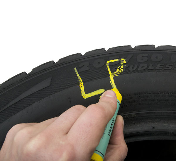 Tyre Marker - Chalk SISA - yellow - 1pc
