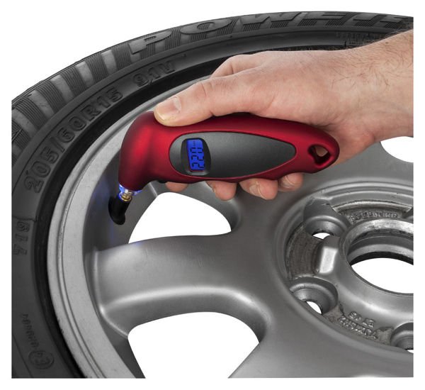 Tyre pressure measuring device REDATS red color