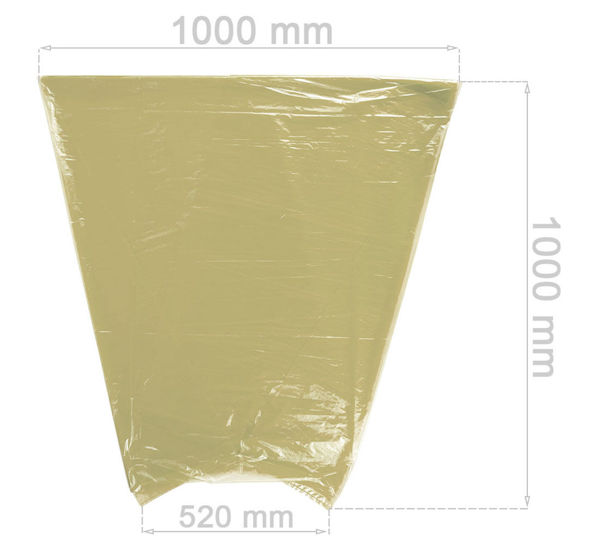 Tyre store bags - yellow 20 pcs