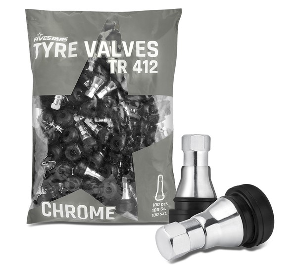 Valve TR 412 - Chromium - 100 pc