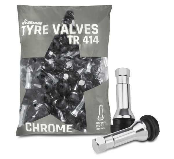 Valve TR 414 - Chromium - 100 pcs