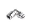 Metal angular plug connector for 8mm hose 1/4" thread Camozzi