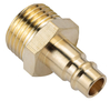 Quick coupler plug - male thread - 1/2