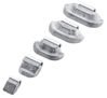 Set of Lead (Pb) Clip-on weights Fivestars for steel rims 5-25g 500pcs