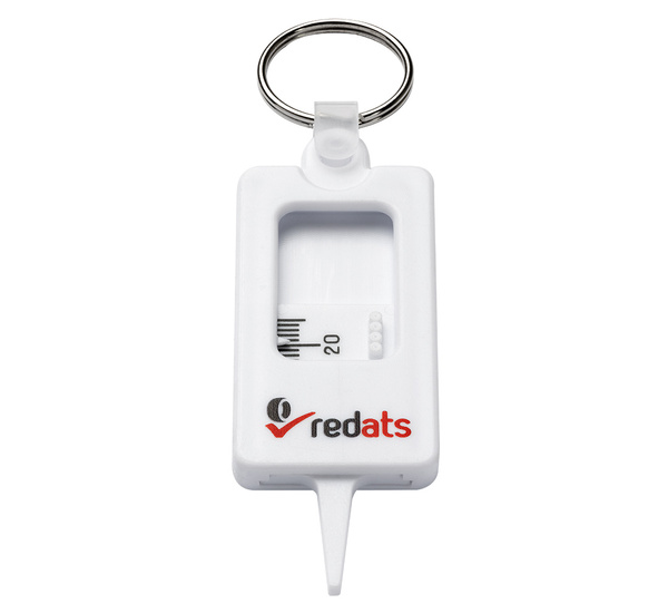 Tyre tread depth gauge pendant